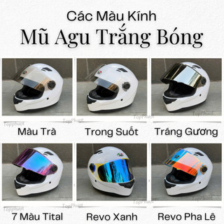 KÍNH Mũ Fullface A-G-U, Royal M136, Kính rời Thay thế cho nón bảo hiểm fullface, Nón Royal M136 - Nón ASIA MT136