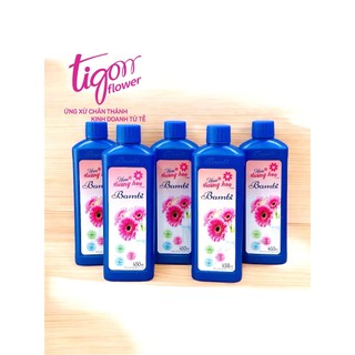 COMBO 5 CHAI NƯỚC DƯỠNG HOA BAMBI 450ML - Giúp hoa tươi lâu và rực rỡ, giữ nước sạch hơn