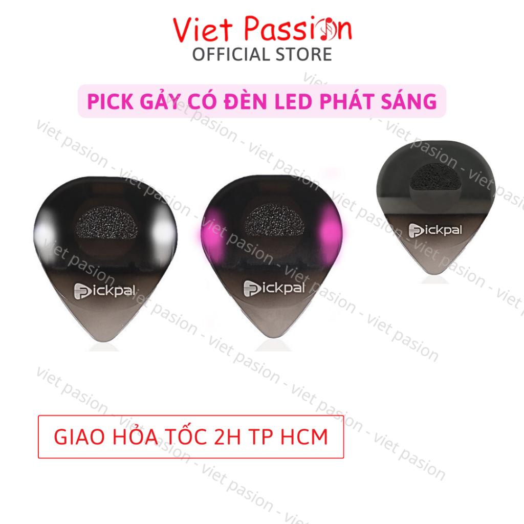 Miếng Pick phím gảy đèn led phát sáng cho đàn guitar acoustic classic ...