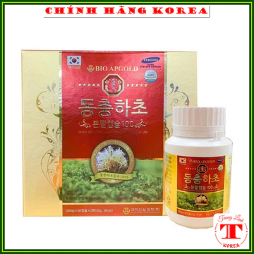 Viên uống đông trùng hạ thảo Bio chính hãng, hộp 120 viên - Đông trùng hạ thảo tăng đề kháng, sức khỏe, phòng ung thư