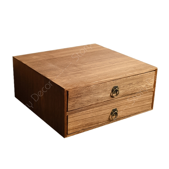 Hộp Gỗ Đựng Trà Cao Cấp, Hộp Gỗ Bảo Quản Bánh Trà Truyền Thống, đựng phụ kiện mini