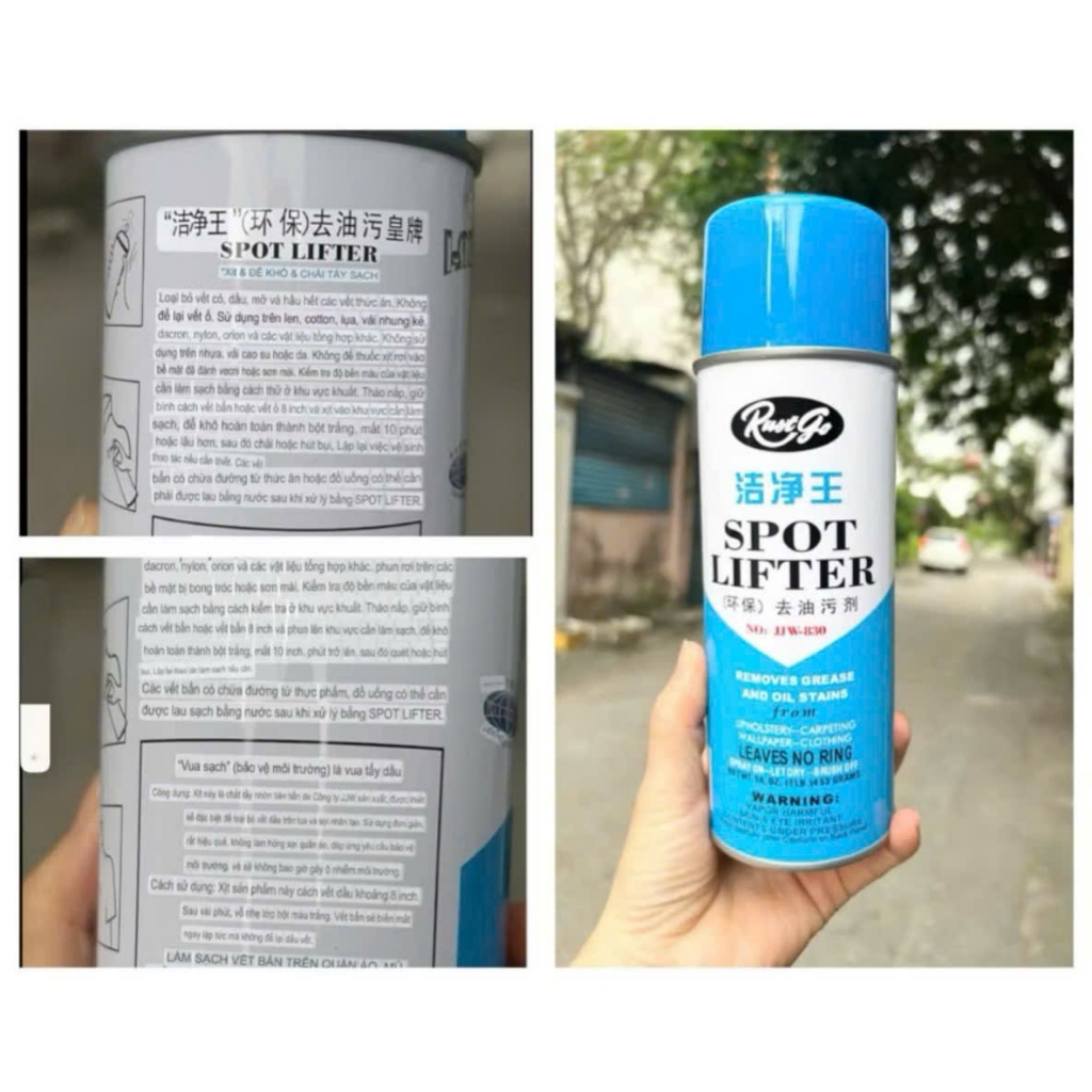 Chai Xịt Tẩy Dầu Máy Trên Vải 831/830/833 – Dung Dịch 450ml (1 Chai)