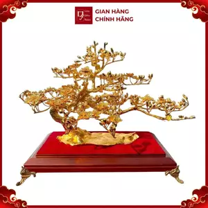 Cây Mai Mạ Vàng 24K ( Cao 40 - Rộng 50 ) - Cửu Diệu Thiên - MV001