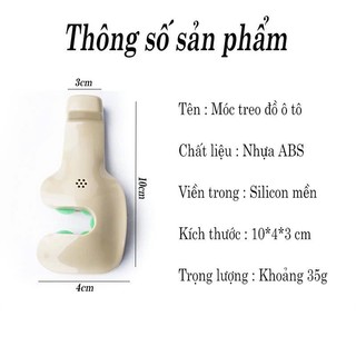 Hộp 2 Móc Treo Đồ, Treo Đồ Sau Ghế Ô Tô, Xe Hơi