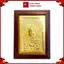 Tranh Đồng Lá Bồ Đề Mặt Phật Mạ Vàng 24k ( 15x20cm ) - Cửu Diệu Thiên - BD004