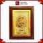 Trang Đồng Lá Bồ Đề Chữ Phật Mạ Vàng 24K ( 15x20cm ) - Cửu Diệu Thiên - BD006