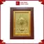 Tranh Đồng Lá Bồ Đề Tượng Phật A-Di-Đà ( 15x20cm ) - Cửu Diệu Thiên - BD007