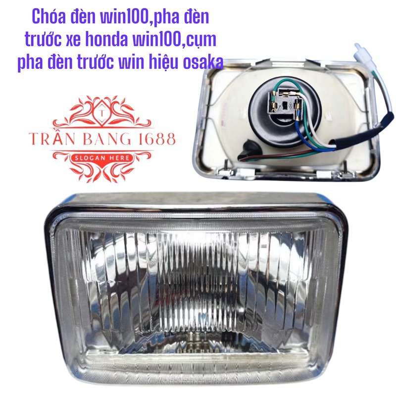chóa đèn win100,pha đèn trước xe honda win100,cụm pha đèn trước win ...