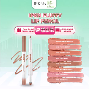 Chì kẻ viền môi hai đầu IPKN Fluffy Lip Pencil