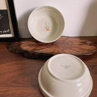 [Ảnh Thật] Chén Herbal Garden Hiệu Jonathan’s Size 11,5*5cm - Gốm Nhật 2hand