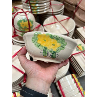 Chén/Tô Gốm Vẽ Gà/Cá Ăn Cơm Cao Cấp 12.5cm/16cm Dáng Loe - Hàng Đẹp Loại 1 - Gốm Xưa Lái Thiêu Cho Người Hoài Niệm