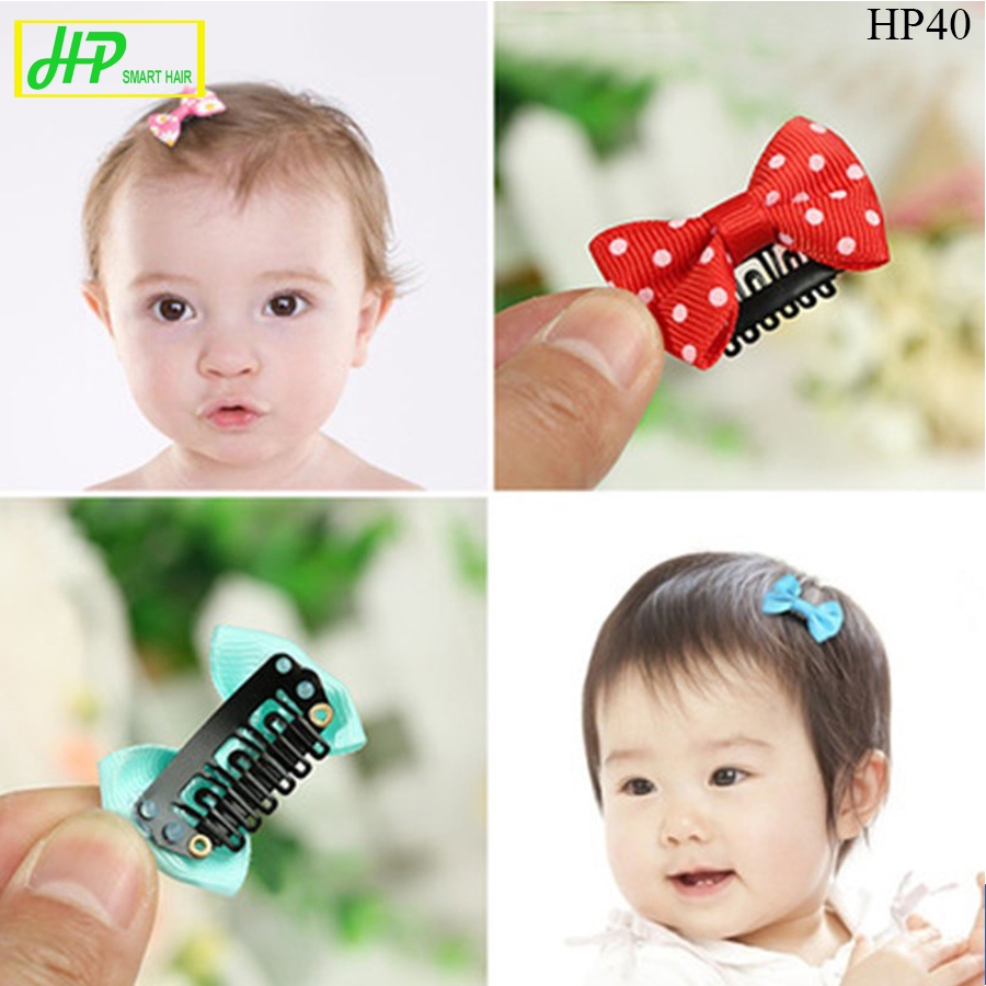 Ảnh Set 15 cái kẹp tóc giả kèm video hướng dẫn khâu kẹp HP SMART HAIR, mã HP40, kích thước 2,8cm 2