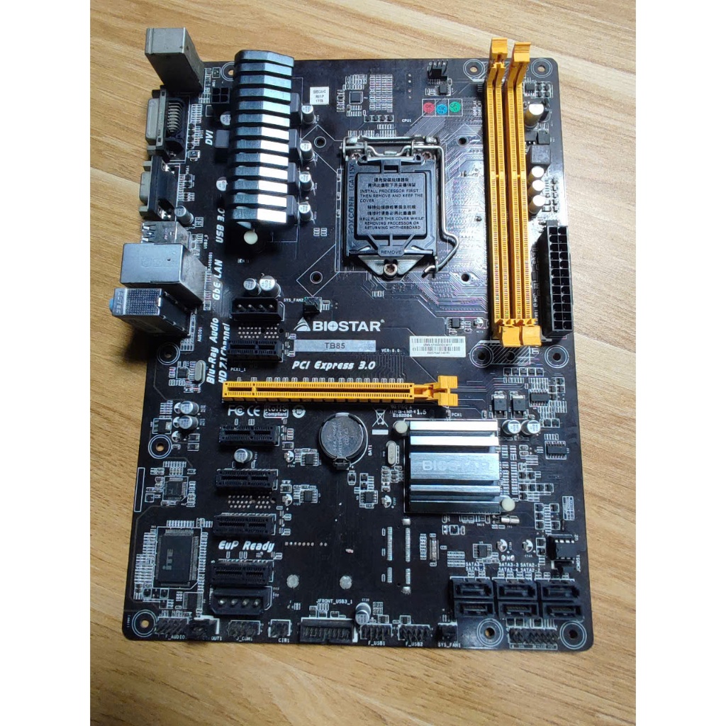 BIOSTAR TB250-BTC PRO マザーボード 販売済み BIOSTAR TB250-BTC PRO マイニングマザーボードCPUメモリ付
