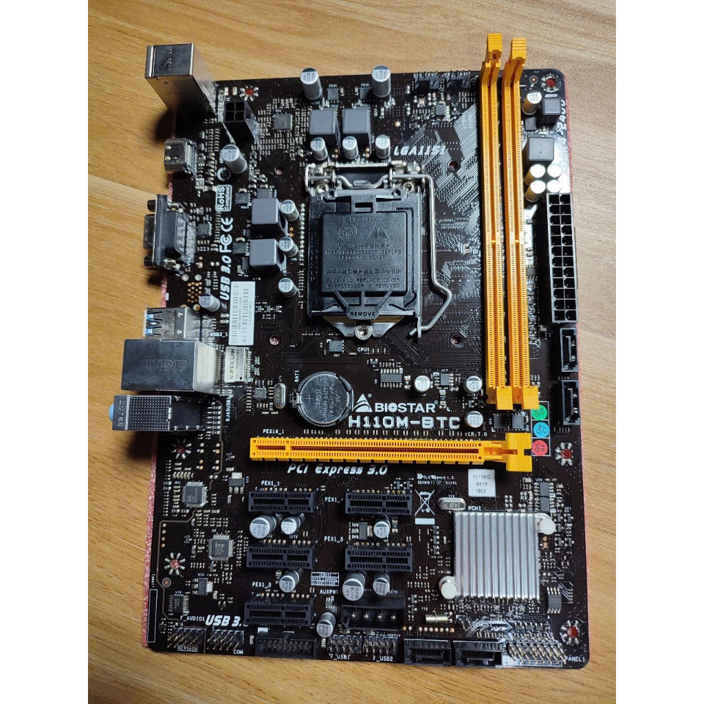 BIOSTAR TB250-BTC PRO, G3900, DDR4 4GB×2 Bo mạch chủ BIOSTAR TB250-BTC,  BTC+,