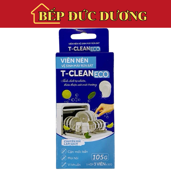 Hộp 4 Viên Vệ Sinh Lồng Máy Rửa Bát TClean (T-Clean)/ 30g/viên loại bỏ ...