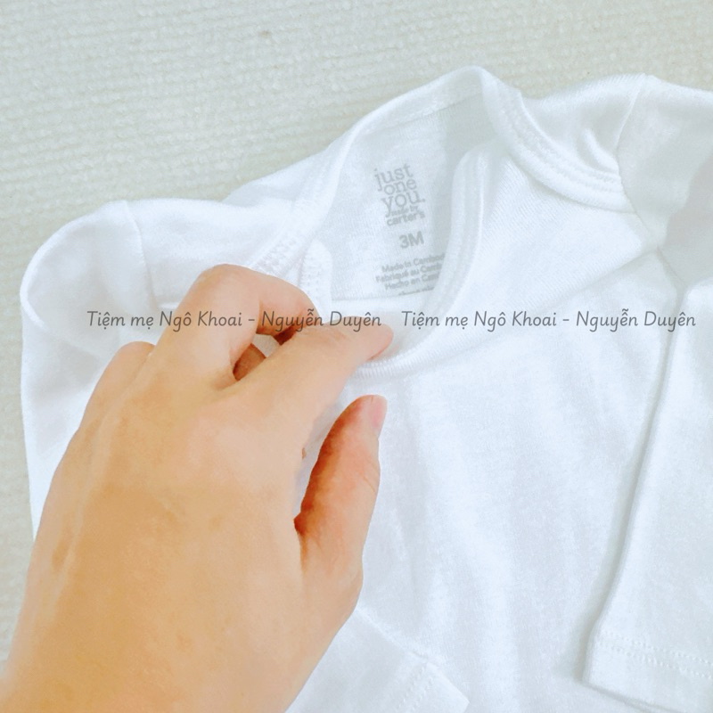 [MD18 HÀNG SẴN] Bodychip/ áo liền thân trắng trơn basic cho bé yêu