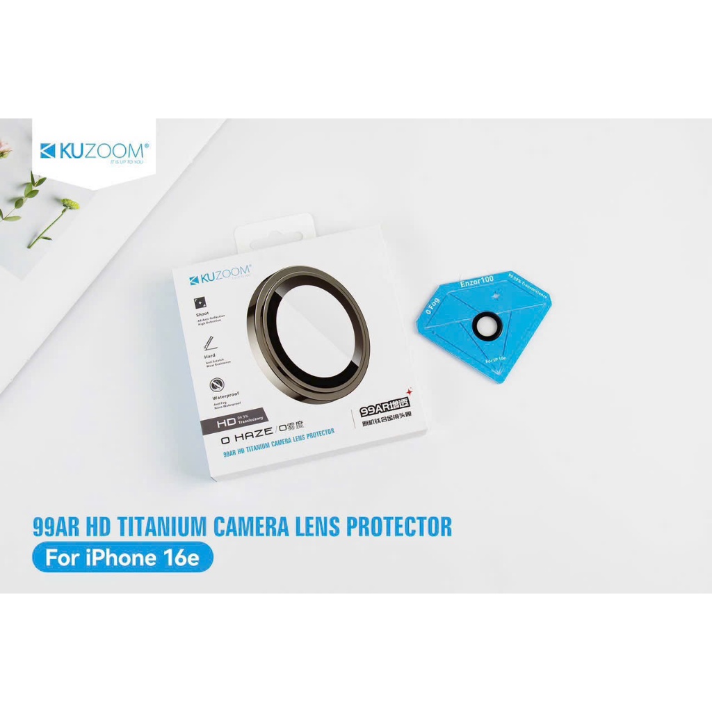 Kính Cường Lực Bảo Vệ Camera Lens Kuzoom Cho iPhone 16E / SE4 – Bảo Vệ Đẳng Cấp, Hình Ảnh Hoàn Hảo