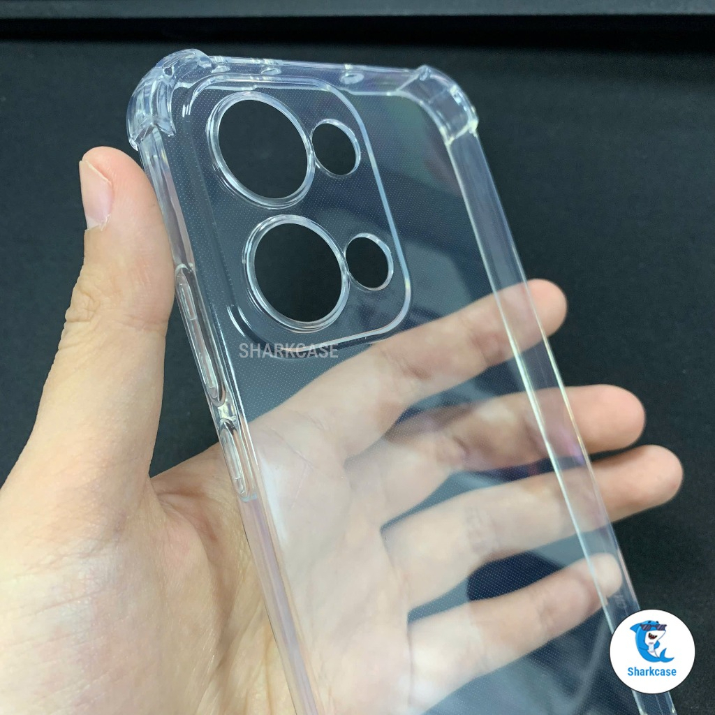 Ốp silicon trong suốt chống sốc cho OPPO Reno 13F bảo vệ camera