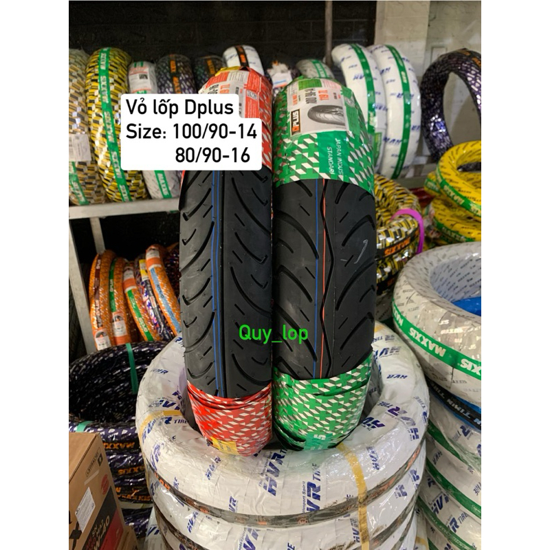 Vỏ lốp Dplus lắp cho xe SH MODE 100/90-14 80/90-16. Vỏ không ruột ...
