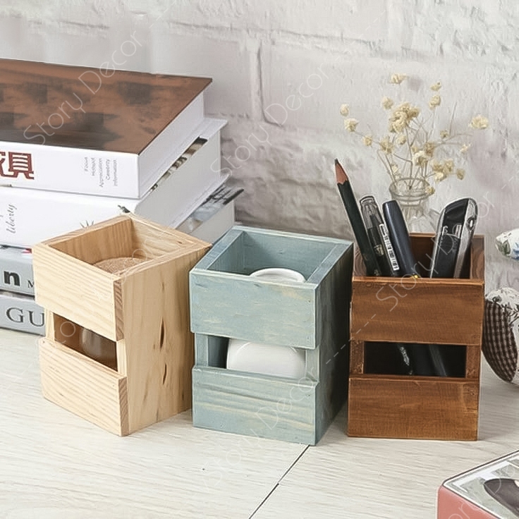 Hộp Đựng Bút Gỗ Tự Nhiên – Thiết Kế Độc Đáo, Tối Giản & Đa Năng
