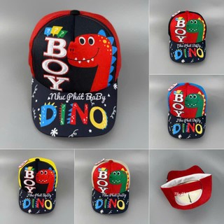 [ 4-10 TUỔI ] NÓN KẾT KHỦNG LONG T-REX CHO TRẺ EM - MŨ LƯỠI TRAI KHỦNG LONG CUTE CHO BÉ TRAI