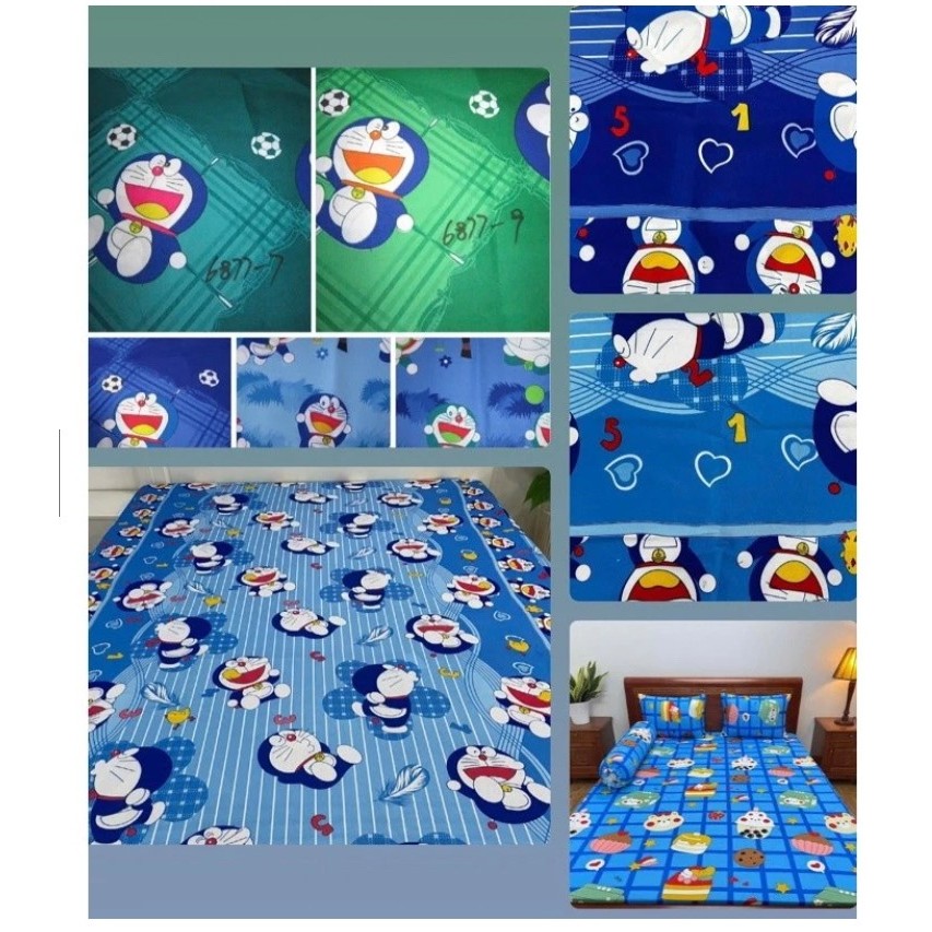 Áo bọc nệm thun lạnh, Ga thun việt nam đủ size, không xù, ( 1 ga+2 áo gối nằm+1 áo gối ôm) cao cấp