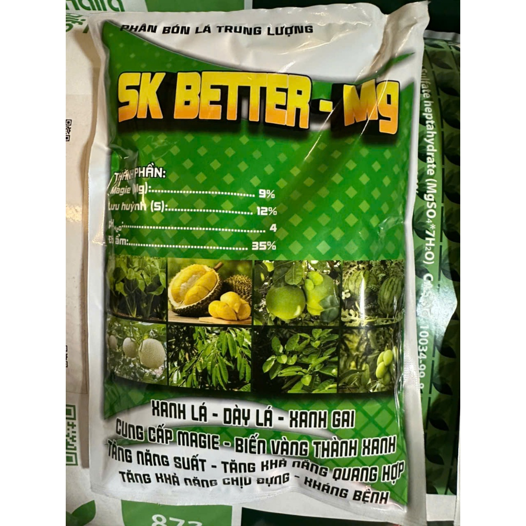 [Chính hãng] SK Bitter Mg – Magie Sulfat Haifa| Giúp lá xanh, dày lá – trị vàng lá – tăng hấp thu dinh dưỡng