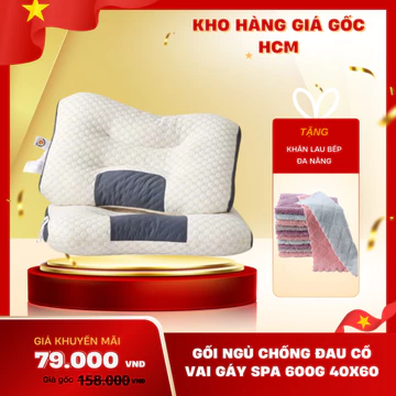 👏👏Gối Ngủ Chống Đau Cổ Vai Gáy Dệt Kim Lõi Bông Xơ,Chống Ngáy Giảm Mệt Mỏi👏👏 - GỐI SPA