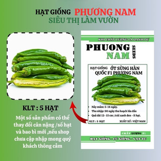 5 Hạt - Hạt Giống Ớt Sừng Ngọt Hàn Quốc Phương Nam