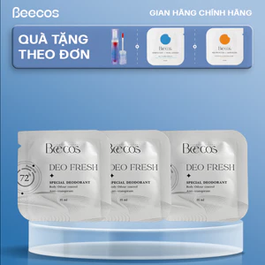 Combo trải nghiệm gạc khử mùi và ngăn tiết mô hôi vùng nách, tay, chân Beecos