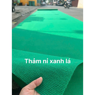 Thảm nỉ xanh lá combo 20m2( 2m*10m), trải sân khấu rạp cưới văn phòng quán xá.