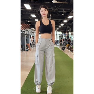 Quần CP nữ, model: DSP687.1.8074 Tuấn HD, Dây Rút Bo Gấu Quần Túi Hộp, Tập Gym Yoga