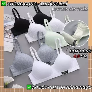 SET 3 Áo Lót Nữ Không Gọng Chất Liệu Cotton Nâng Ngực Mút Mỏng Shahara, Áo Ngực Nâng NgựcThoáng Mát Tôn Vòng 1  anm-01