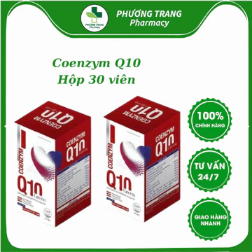 [MUA 2 TẶNG 1] Coenzym Q10 Bổ sung coenzyme Q10 hỗ trợ giảm nguy cơ xơ vữa động mạch - Hộp 30v