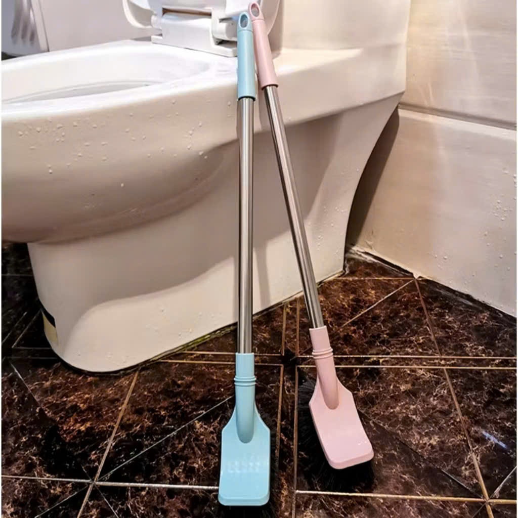 Cây Cọ Toilet Cán Kim Loại 50cm Làm Sạch Hiệu Quả,Bàn Chải Cọ Vệ Sinh Làm Sạch Mọi Góc - CỌ VỆ SINH ĐẦU TRÒN,ĐẦU VUÔNG