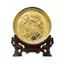 Tranh Đĩa Đồng Song Ngư Cát Hạnh , Mạ Vàng 24K ( Đường Kính 19cm ) - Cửu Diệu Thiên - HV003