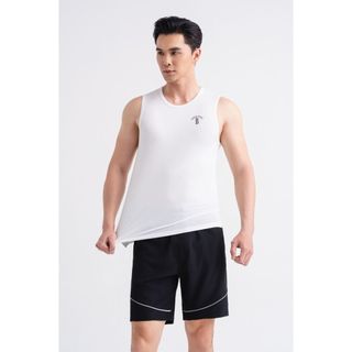 Áo Ba Lỗ Nam Trắng 9ABLB503TRK Biluxury Cơ Bản Co Giãn