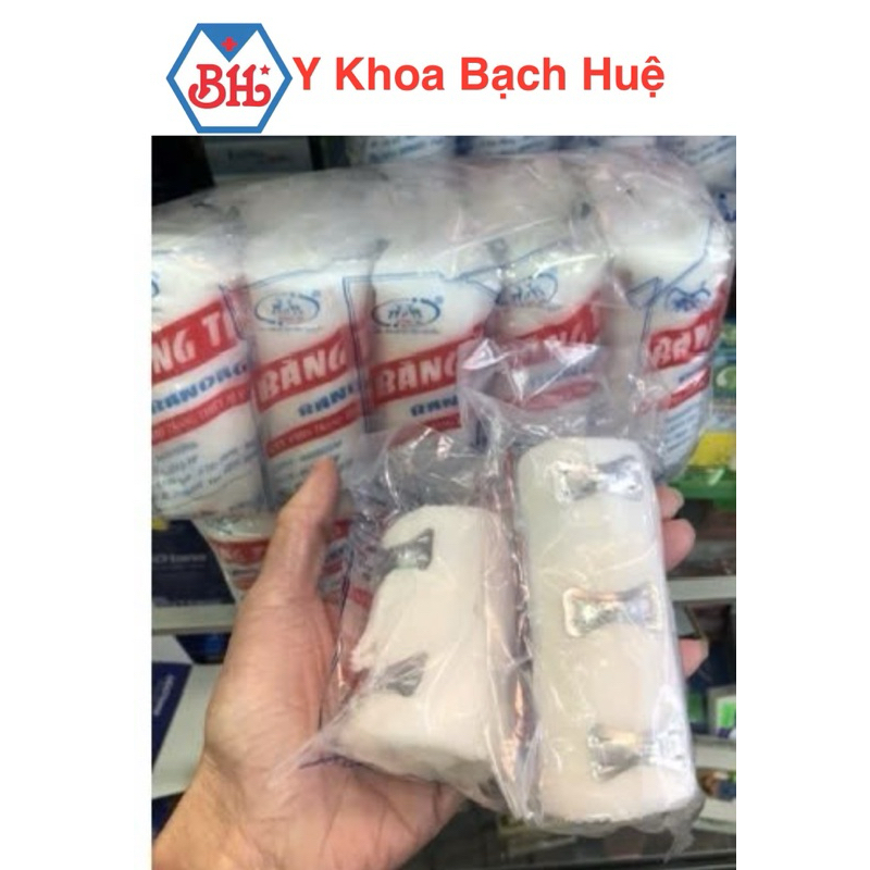 Băng Thun cuộn y tế 2 móc, 3 móc,băng thun y tế Đông Pha co giãn tốt