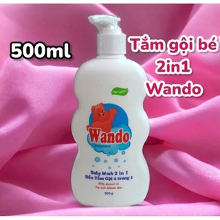 Sữa tắm gội babi 2 trong 1 cho da bé mềm mại 500ml: Chính Hãng