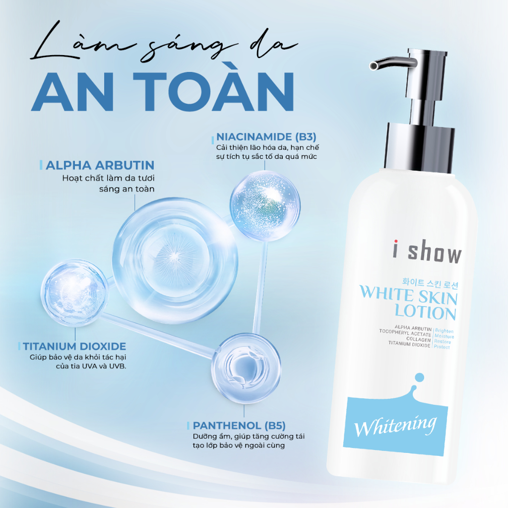Ảnh Sữa Dưỡng Thể Trắng Da Body I SHOW Dưỡng Trắng Da Siêu Cấp Ẩm Làm Săn Chắc Phục Hồi Làn Da Body 4