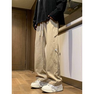 Quần Kaki Ống Rộng 6 Nút Sườn Trẻ Trung Năng Động Lưng Thun Cạp Chun Dáng Suông Jogger Baggy Kaki K1