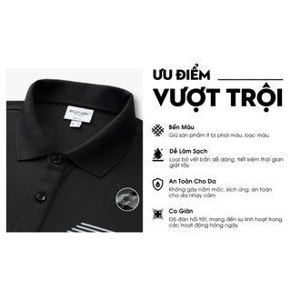 [T7_ĐỒNG GIÁ 199K] Áo Polo Nam Hoạ Tiết 8APCT498 Biluxury Kháng Khuẩn Chống Nhăn Bền Màu