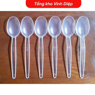 Thìa nhựa dùng 1 lần, muỗng nhựa dùng 1 lần, thìa chè, muỗng nhà hàng,quán ăn, du lịch, thìa 1 lần