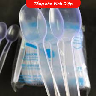Thìa nhựa dùng 1 lần, muỗng nhựa dùng 1 lần, thìa chè, muỗng nhà hàng,quán ăn, du lịch, thìa 1 lần