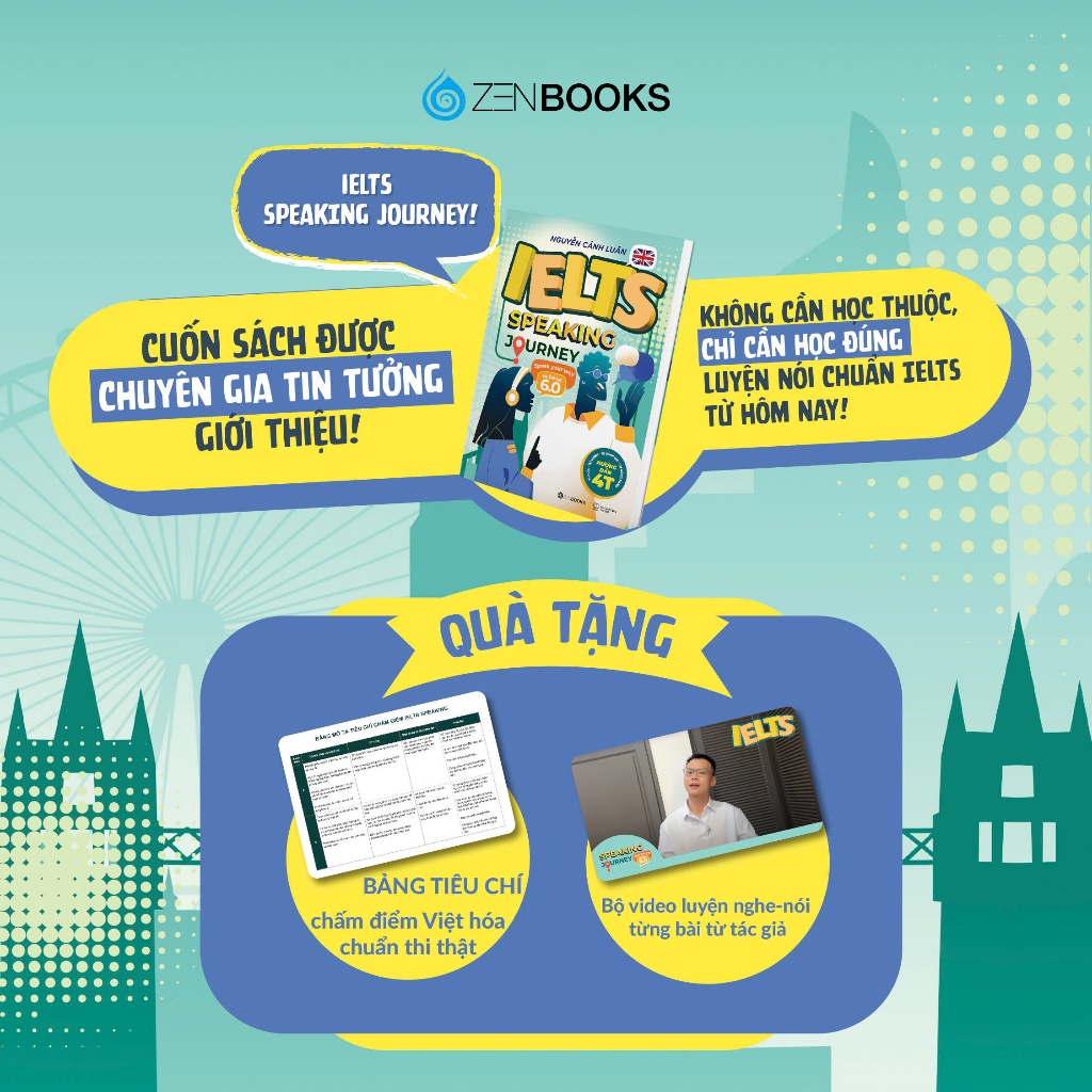 Ảnh Sách - IELTS Speaking Journey: Lộ Trình Tự Học IELTS Speaking Từ Cơ Bản Đến Band 6.0 1