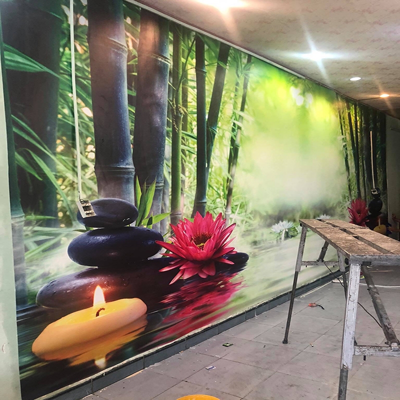 Tranh Dán Tường 3D Cho Bàn Thờ Gia Tiên Trang Nghiêm, Ấm Cũng Thẩm Mỹ Cao Sắc Nét Kích Thước Theo YC