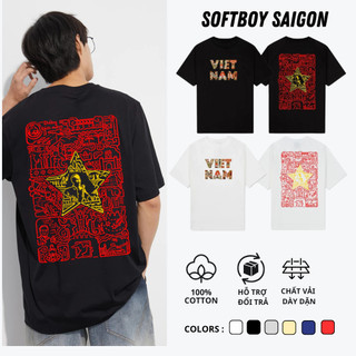 Áo thun in hình Việt Nam - Đường Cách Mệnh thể hiện tinh yêu nước chất cotton 210gsm/260gsm [A452]