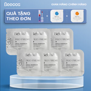 Combo 6 miếng gạc khử mùi và ngăn tiết mô hôi vùng nách, tay, chân đến 72h Beecare