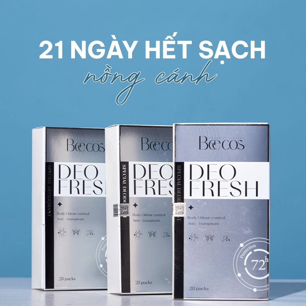 [Chính Hãng] Combo 6 miếng gạc khử mùi và ngăn tiết mô hôi vùng nách, tay, chân đến 72h Beecare