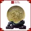 Tranh Đồng Đĩa Cá Chép Hoa Sen ( Đường Kính 19cm ) - Cửu Diệu Thiên - CH003